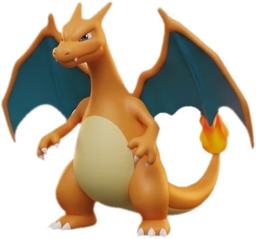 Charizard, criatura do tipo fogo do jogo